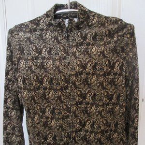 Kim Rogers Brown/Black Multifunctional Top/Jacket